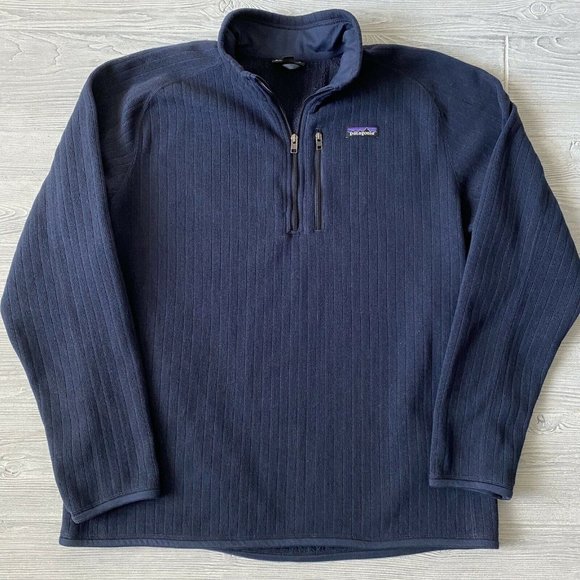 Patagonia Other - Patagonia better sweater blue rib knit shirt
